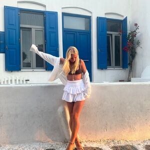 White skirt, size small, Grec Boutique